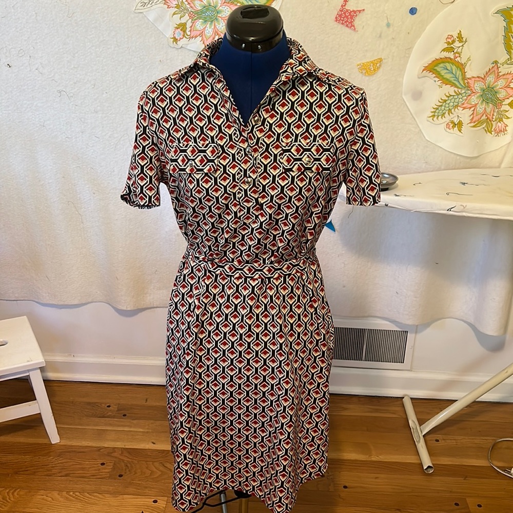 Geometric Print Dress